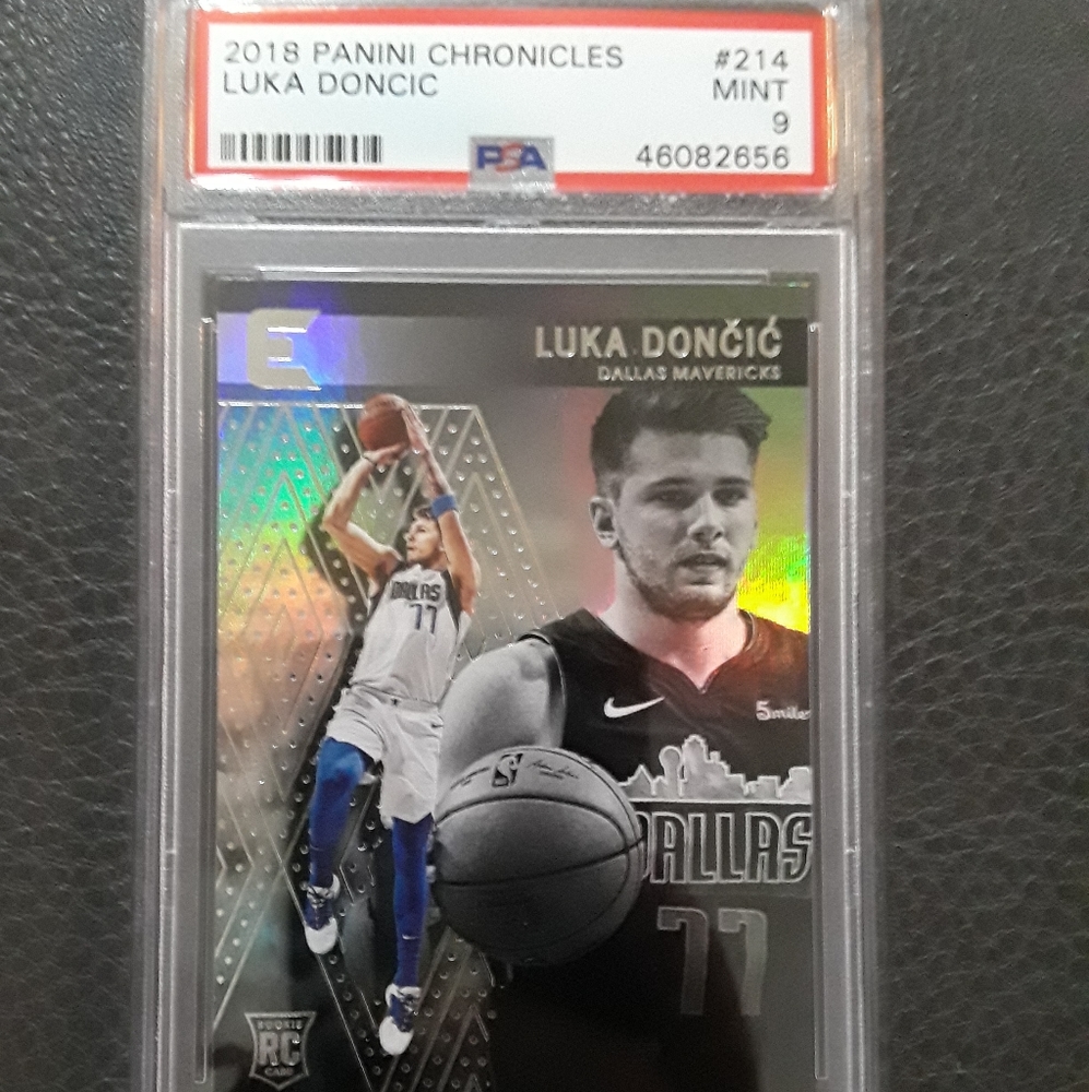 PSA 9 Luka Doncic Rookie Card Dallas Mavericks